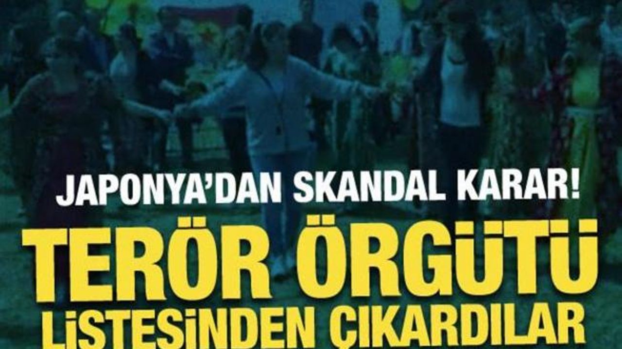 Japonya PKK'yı terör örgütü listesinden çıkardı!