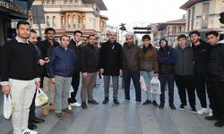 Başkan Altay, Şeb-i Arus etkinlikleri için kentte gelen misafirlerle ve esnafla buluştu