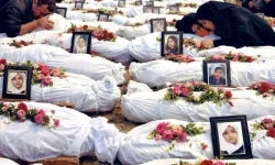 Çocuk Katili İsrail'in İran'da katlettiği 168 çocuk son yolculuklarına uğurlandı