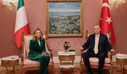 Cumhurbaşkanı Erdoğan, Meloni ile görüştü