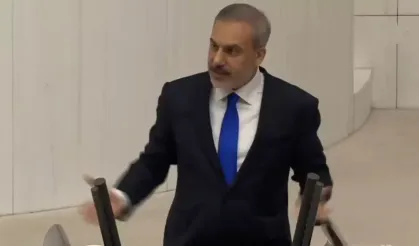 Bakan Fidan, TBMM'de konuşuyor: DEM Partililere tepki gösterdi