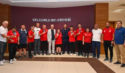 Konya Selçuklu'da özel sporcular ağırlandı