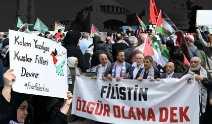 Türkiye, Gazze için ayakta: Binlerce kişi "Filistin'e Özgürlük" mitinglerinde buluştu