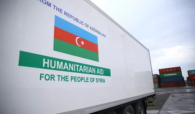 Kardeş ülke Azerbaycan'dan Suriye'ye 200 Ton İnsani Yardım Eli Uzandı
