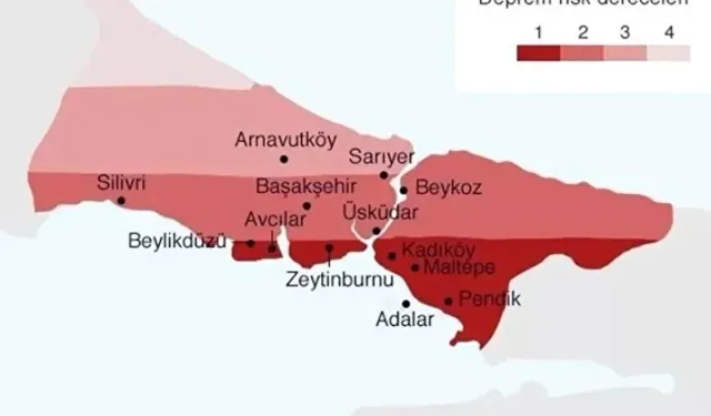 İstanbul'un deprem riski en yüksek ilçeleri belli oldu