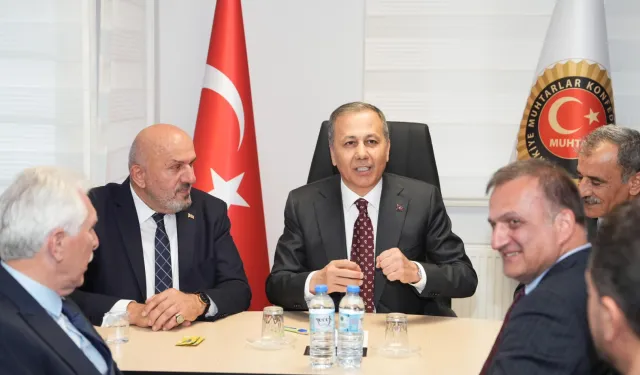 Bakan Yerlikaya’dan muhtarlara ziyaret
