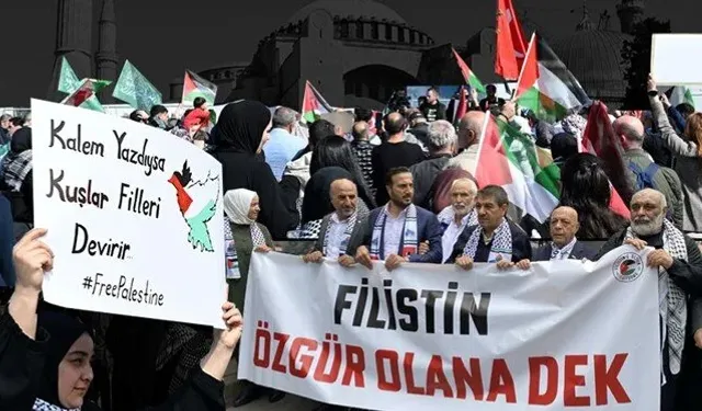 Türkiye, Gazze için ayakta: Binlerce kişi "Filistin'e Özgürlük" mitinglerinde buluştu