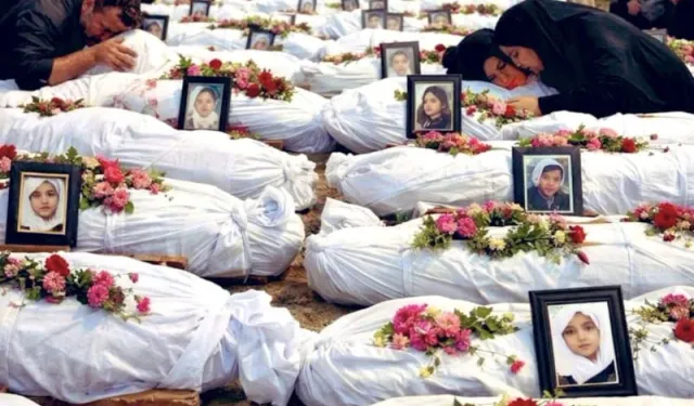 Çocuk Katili İsrail'in İran'da katlettiği 168 çocuk son yolculuklarına uğurlandı