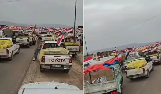 Irak'tan yardım kampanyası! Araçlar akın akın İran'a gidiyor