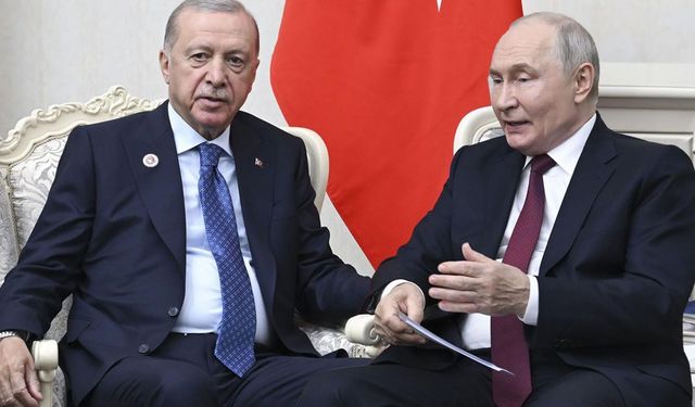 Cumhurbaşkanı Erdoğan ile Rusya Devlet Başkanı Putin Bişkek'te görüştü