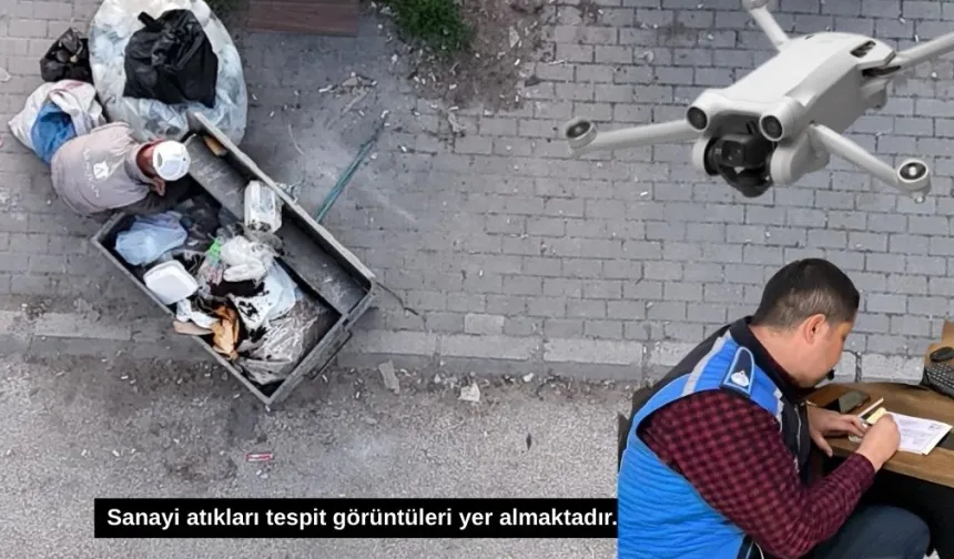 İnegöl Belediyesi’nden dronlu denetim