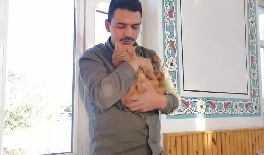 Hınıs’ta Hayvansever İmam: Kedilere Şefkatle Merhameti Anlatıyor