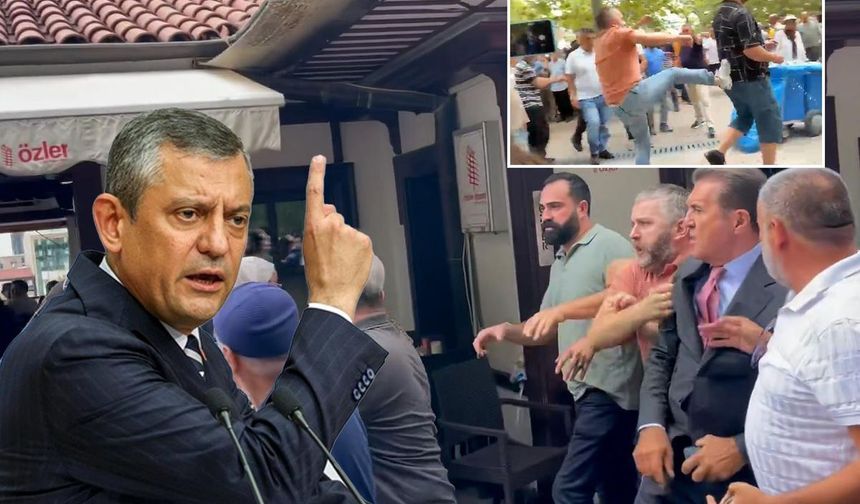 Özgür Özel'in kurduğu Yeni Partisi milletvekilleri cuma çıkışında vatandaşı tekmeledi
