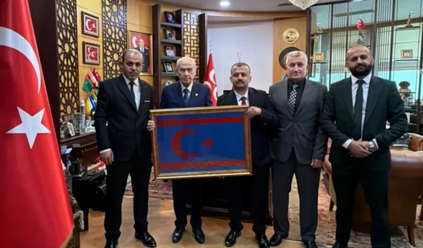 Suriye Türkmenlerinden Devlet Bahçeli'ye ziyaret: Suriye ordusunda yeniden yapılanma gündemi